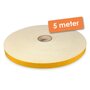 5 Meter - Zelfklevend Vilt / Plakvilt op Rol - Wit - Breedte: 15mm - Dikte: 1.5 mm