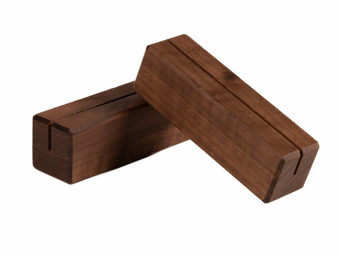 10cm Houten Houder Standaard Menukaarthouder Type Smal Walnoot